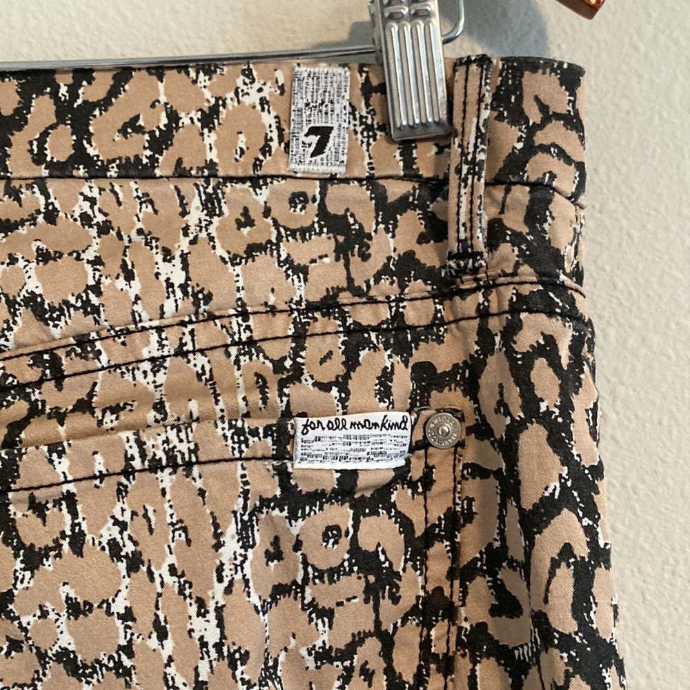 7 for All Mankind Leopard Rocker Pants - Picture 3 of 7